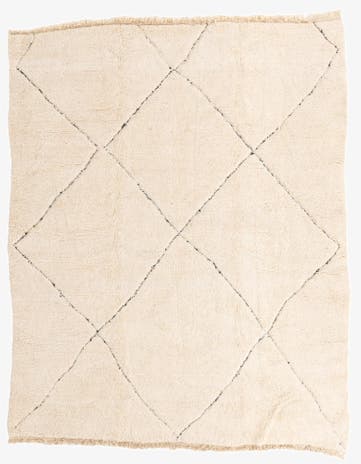 8' 8 x 11' Hand Knotted Moroccan Wool Rug