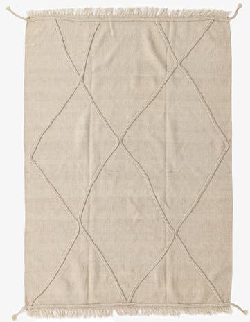 4' 4 x 6' 1 Hand Knotted Moroccan Wool Rug