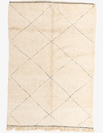 6' 6 x 9' 5 Hand Knotted Moroccan Wool Rug