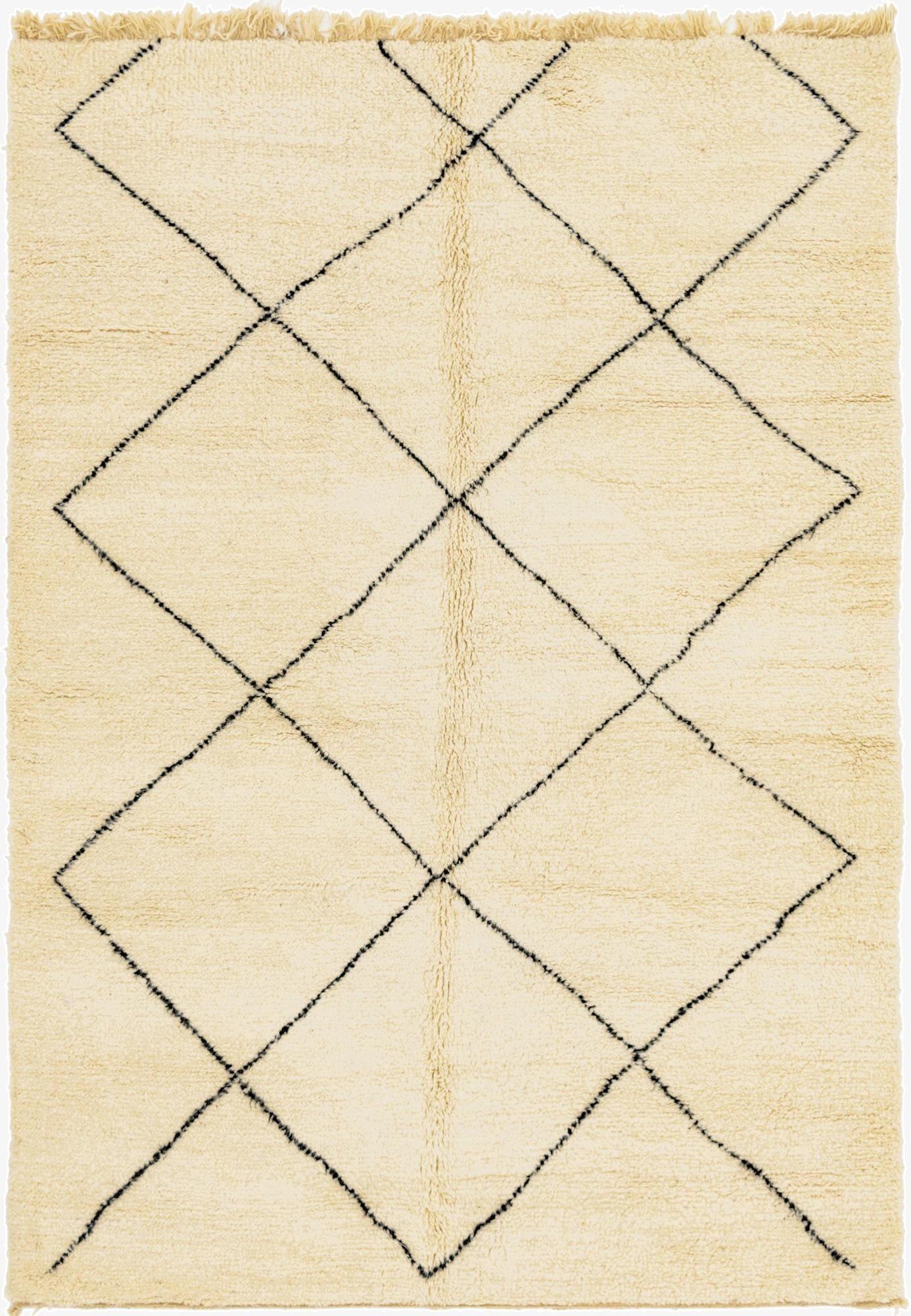 7' x 10' 3  Hand Knotted Moroccan Wool Rug