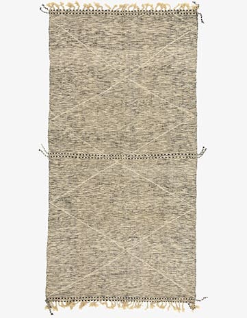 6' 8 x 12' 8 Hand Knotted Moroccan Wool Rug
