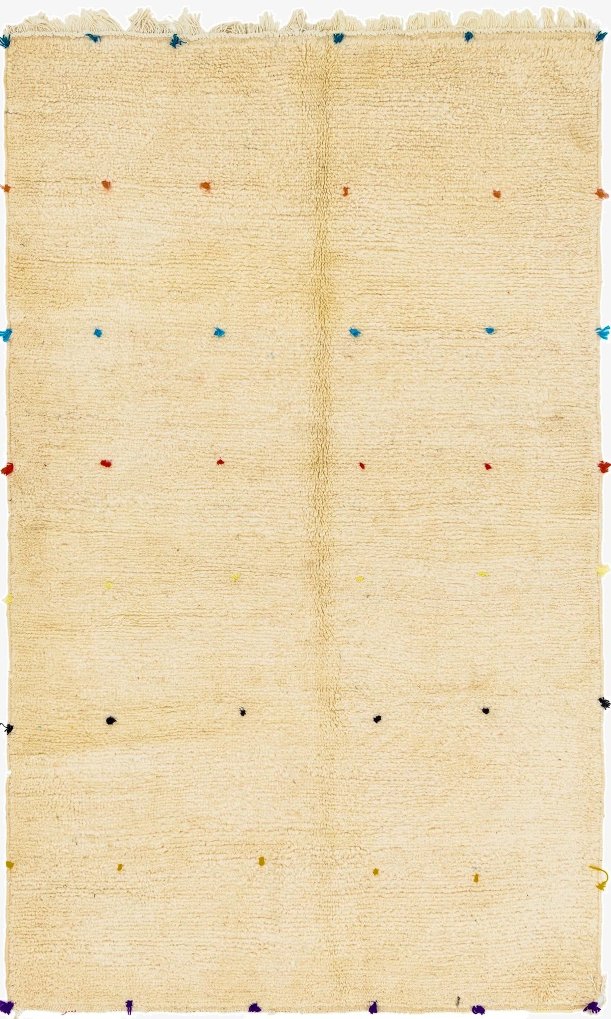 4' 7 x 7' 8  Hand Knotted Moroccan Wool Rug