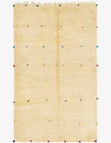 4' 7 x 7' 8 Hand Knotted Moroccan Wool Rug