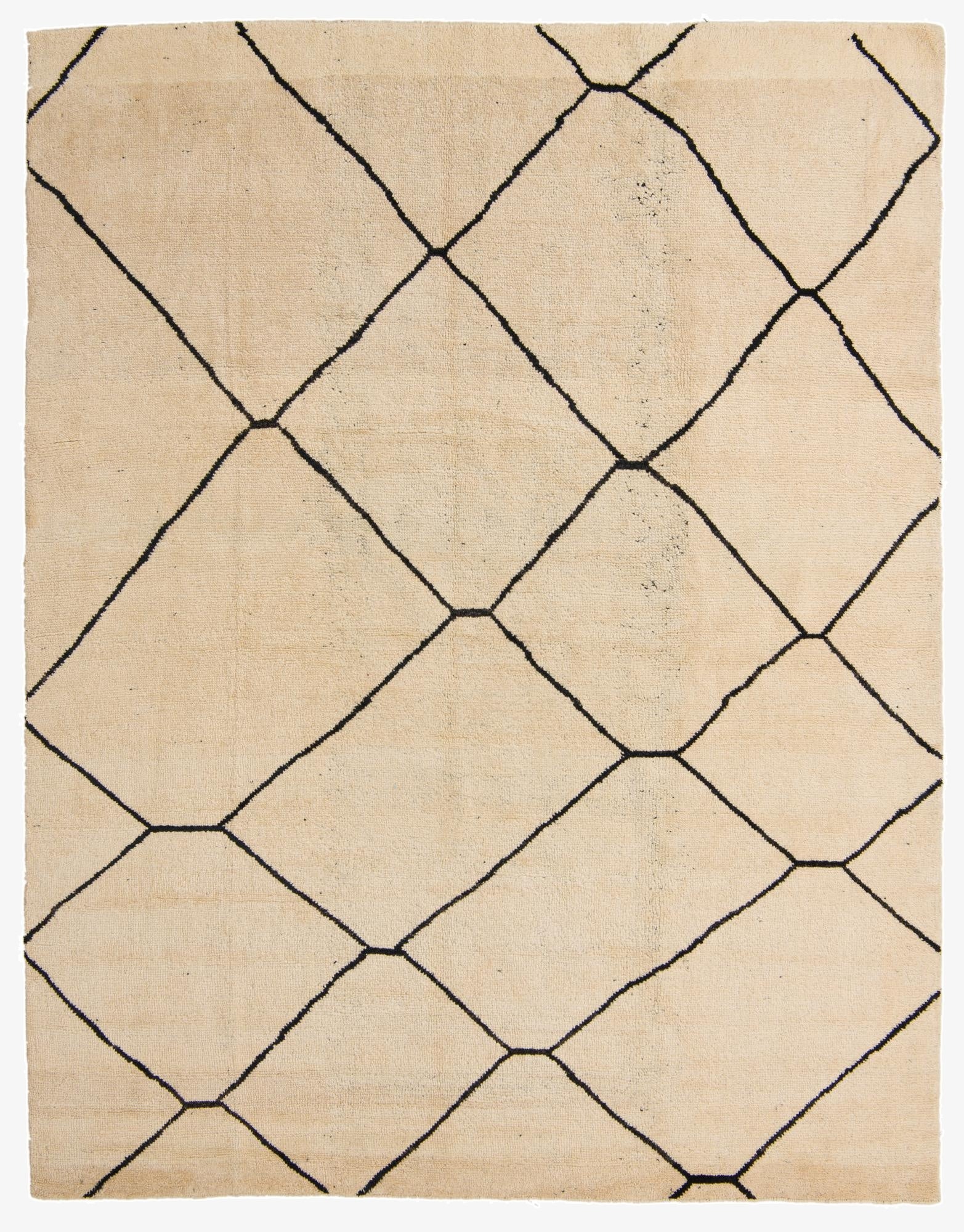 8' x 10' 2  Hand Knotted Moroccan Wool Rug