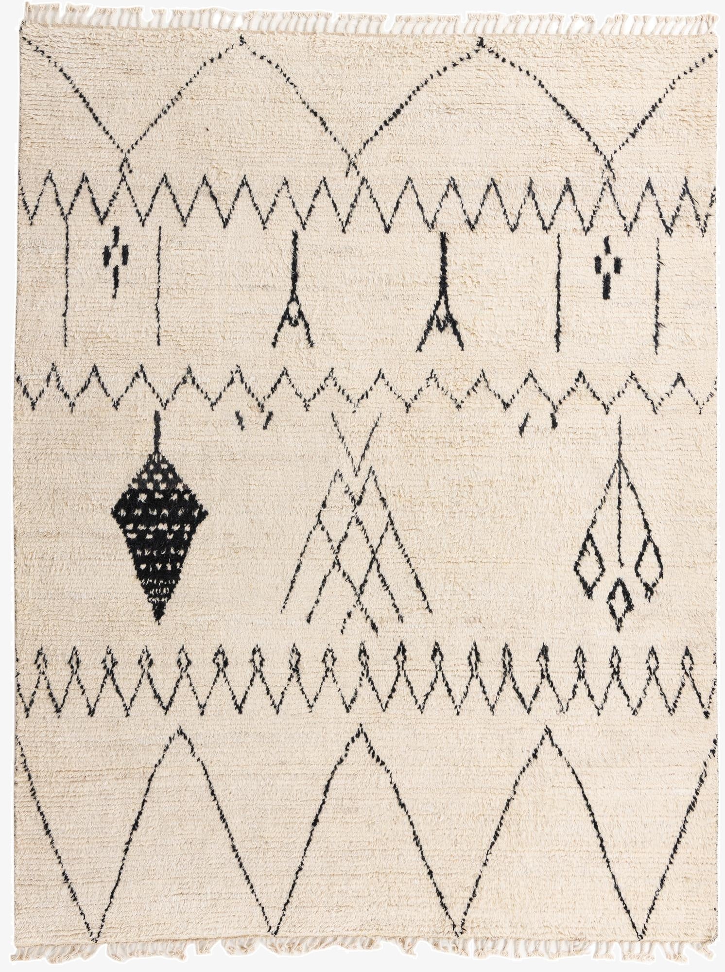 Primary image 7' 10 x 10'  Hand Knotted Moroccan Wool Rug