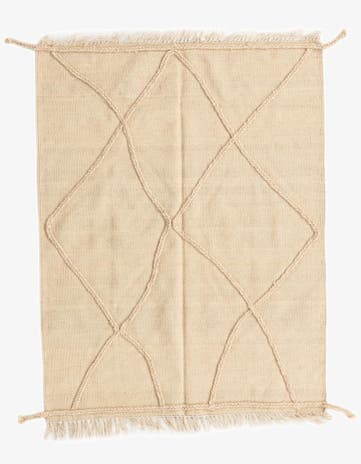 3' 8 x 4' 10 Hand Knotted Moroccan Wool Rug