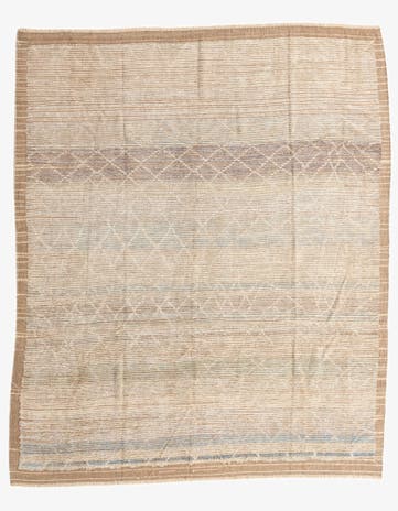 8' 5 x 10' Hand Knotted Moroccan Wool Rug