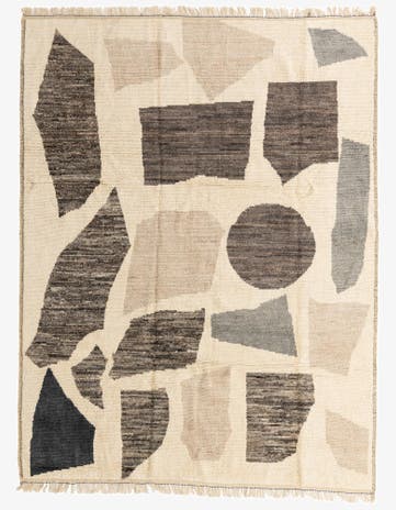 9' 4 x 12' 2 Hand Knotted Moroccan Wool Rug