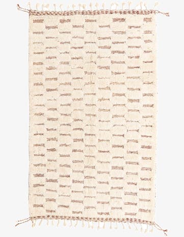 5' x 8' 2 Hand Knotted Moroccan Wool Rug