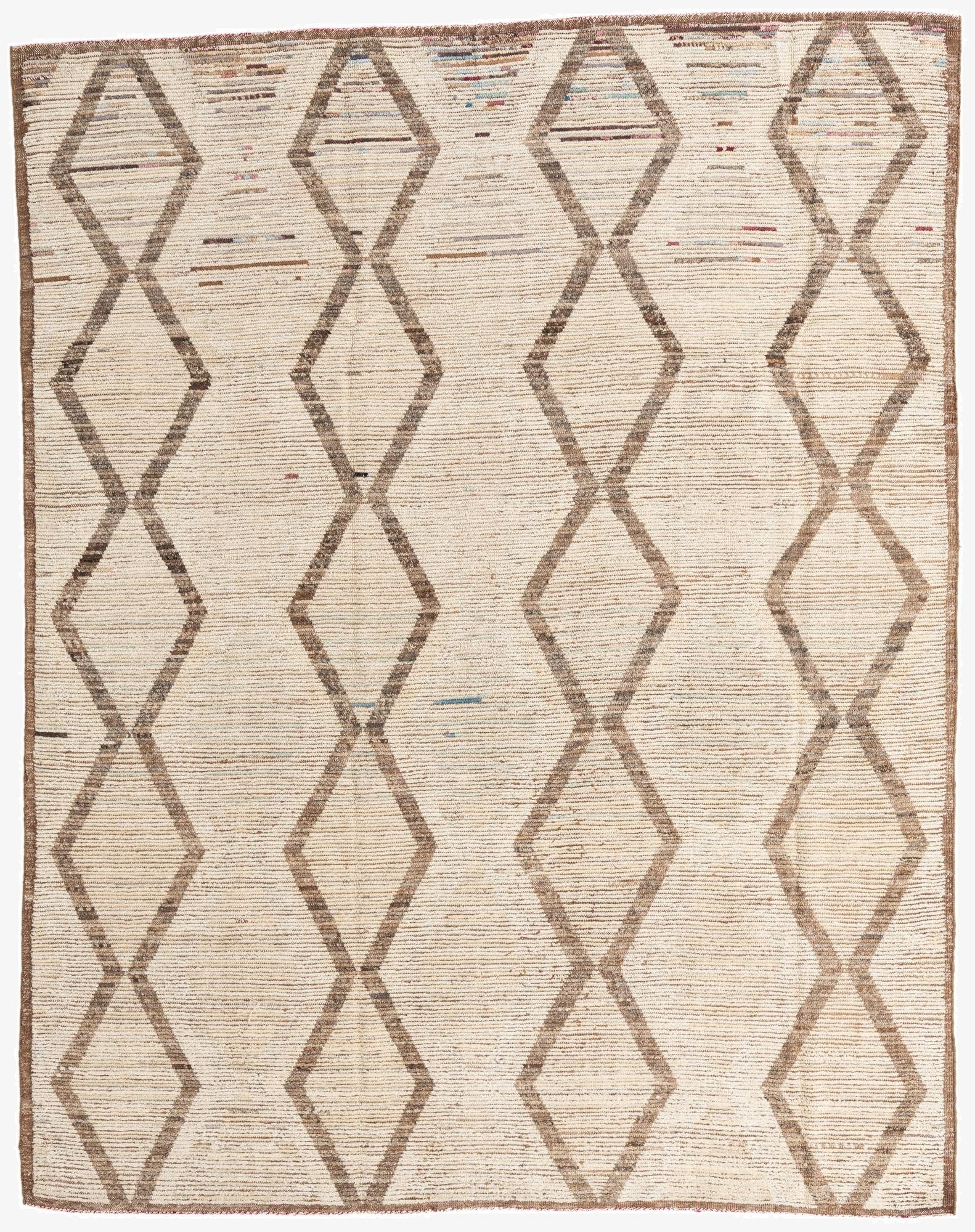8' x 10' 1  Hand Knotted Moroccan Wool Rug