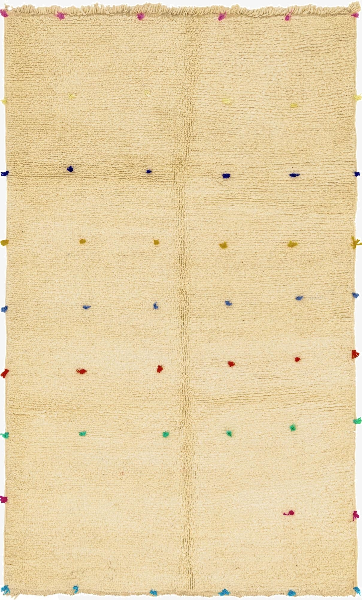 4' 8 x 8' 5  Hand Knotted Moroccan Wool Rug