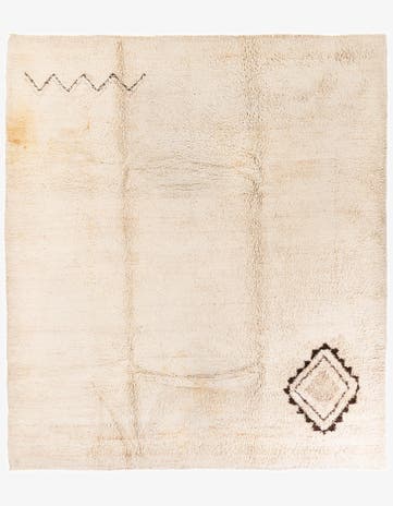 8' 5 x 9' 8 Hand Knotted Moroccan Wool Rug