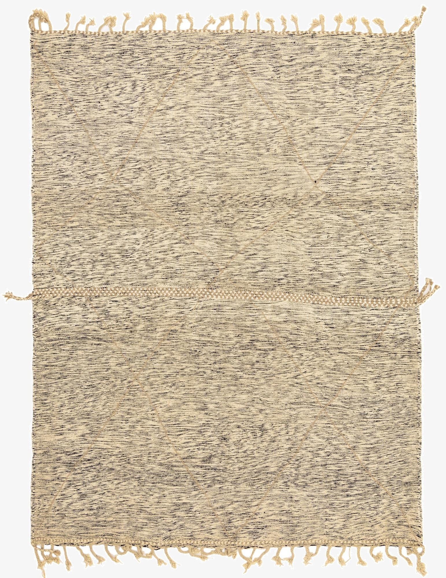 9' 5 x 12' 7  Hand Knotted Moroccan Wool Rug