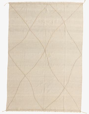 5' 7 x 8' 2 Hand Knotted Moroccan Wool Rug