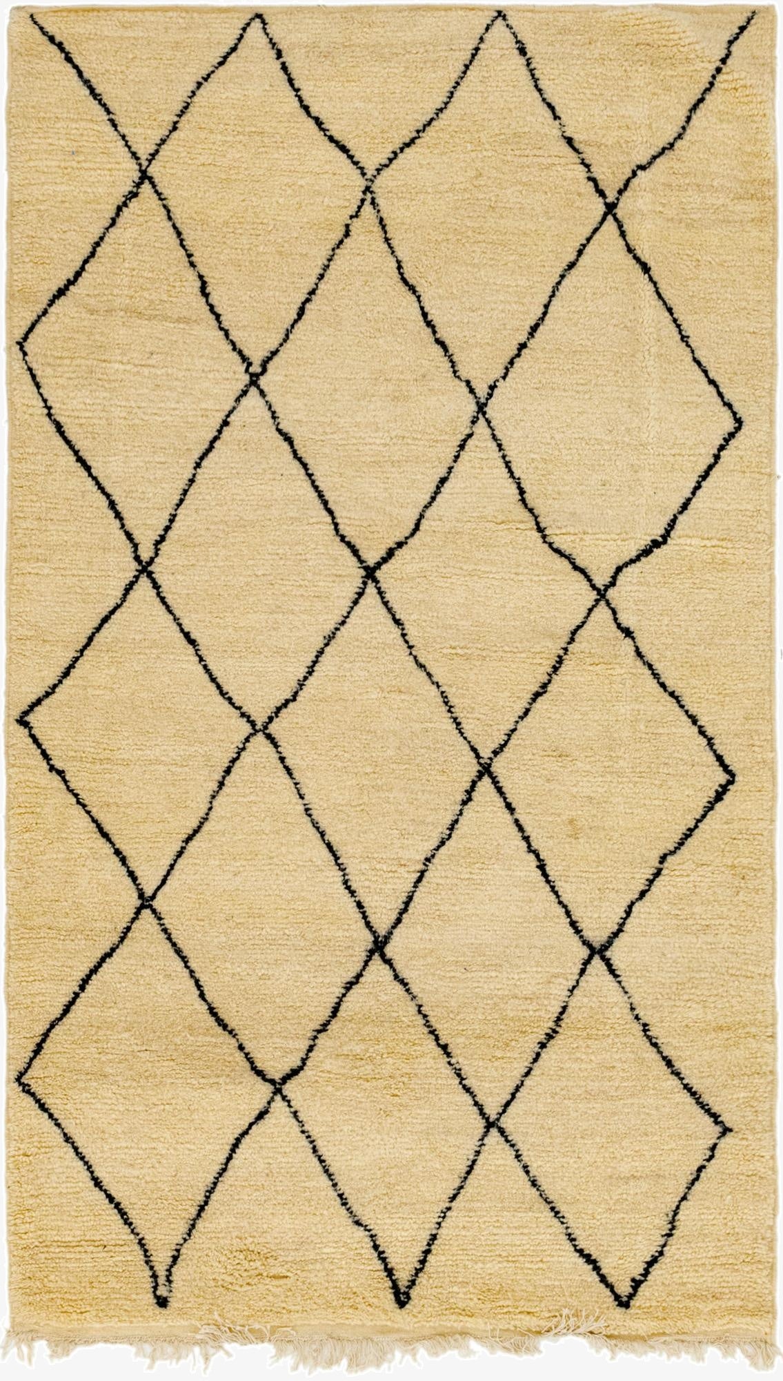 5' x 8' 5  Hand Knotted Moroccan Wool Rug