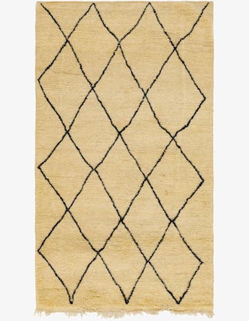 5' x 8' 5 Hand Knotted Moroccan Wool Rug