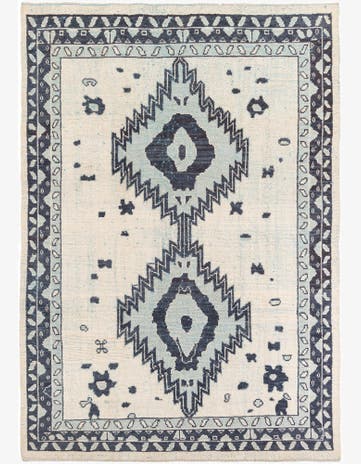 8' 4 x 11' 8 Hand Knotted Moroccan Wool Rug