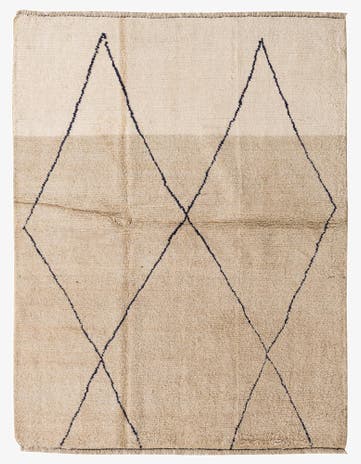 5' 8 x 7' 2 Hand Knotted Moroccan Wool Rug