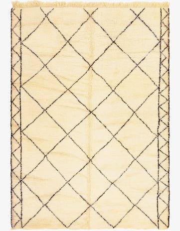 7' 4 x 10' Hand Knotted Moroccan Wool Rug