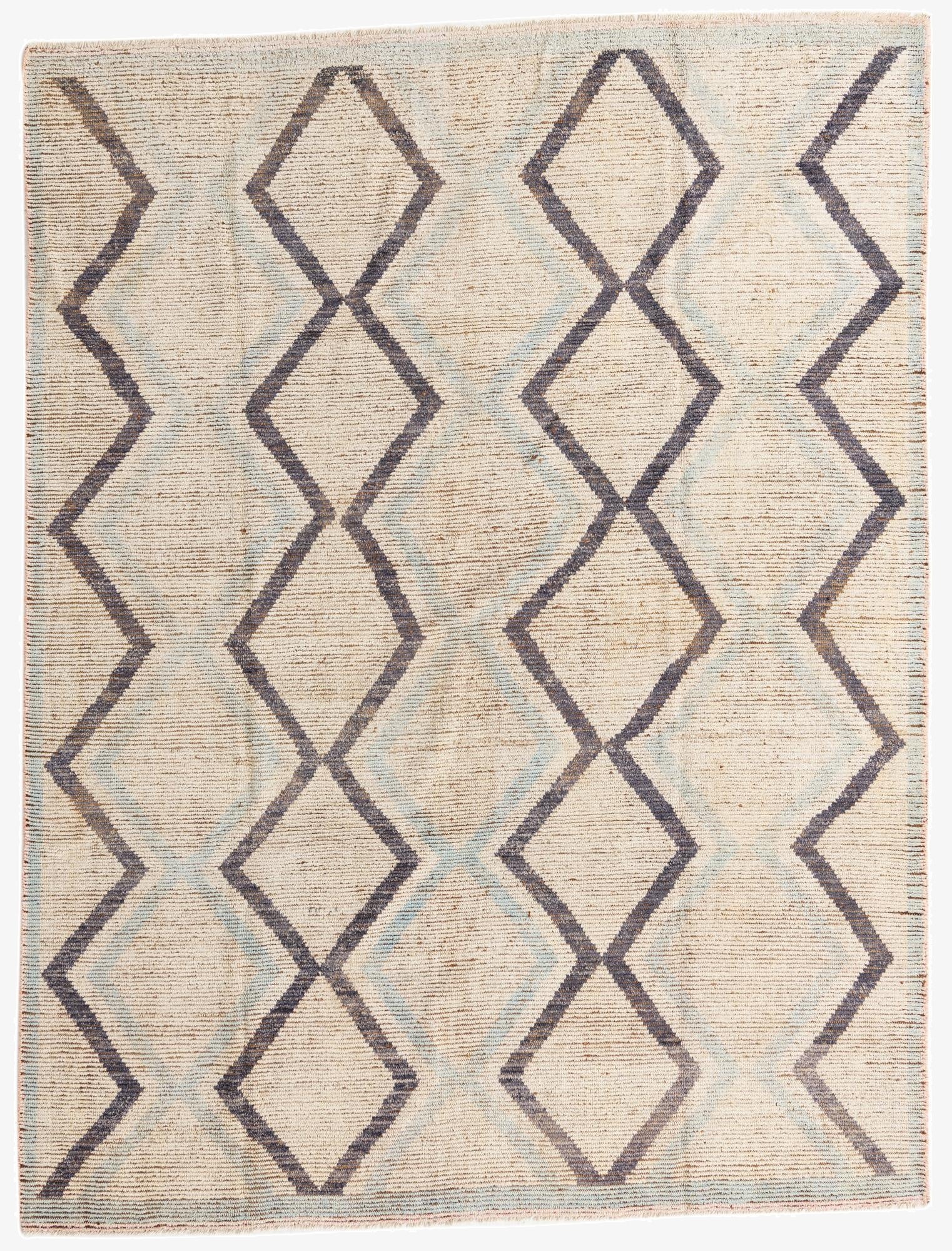 7' 9 x 10' 2  Hand Knotted Moroccan Wool Rug