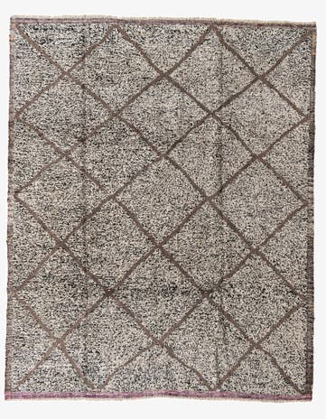 8' 5 x 10' 2 Hand Knotted Moroccan Wool Rug