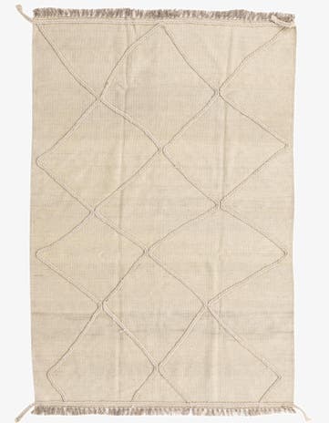 4' 1 x 6' Hand Knotted Moroccan Wool Rug