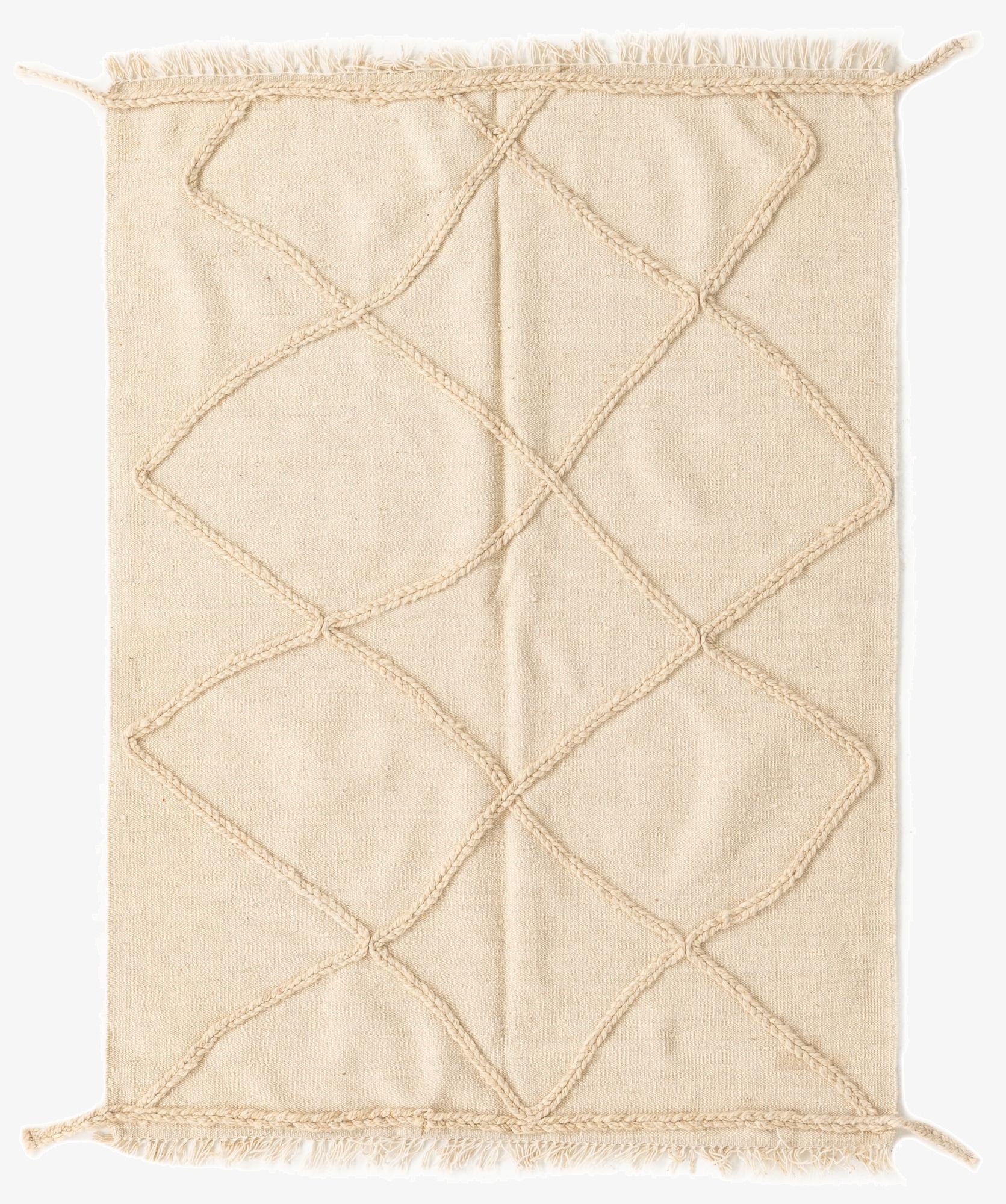 110cm x 152cm  Hand Woven Moroccan Wool Rug