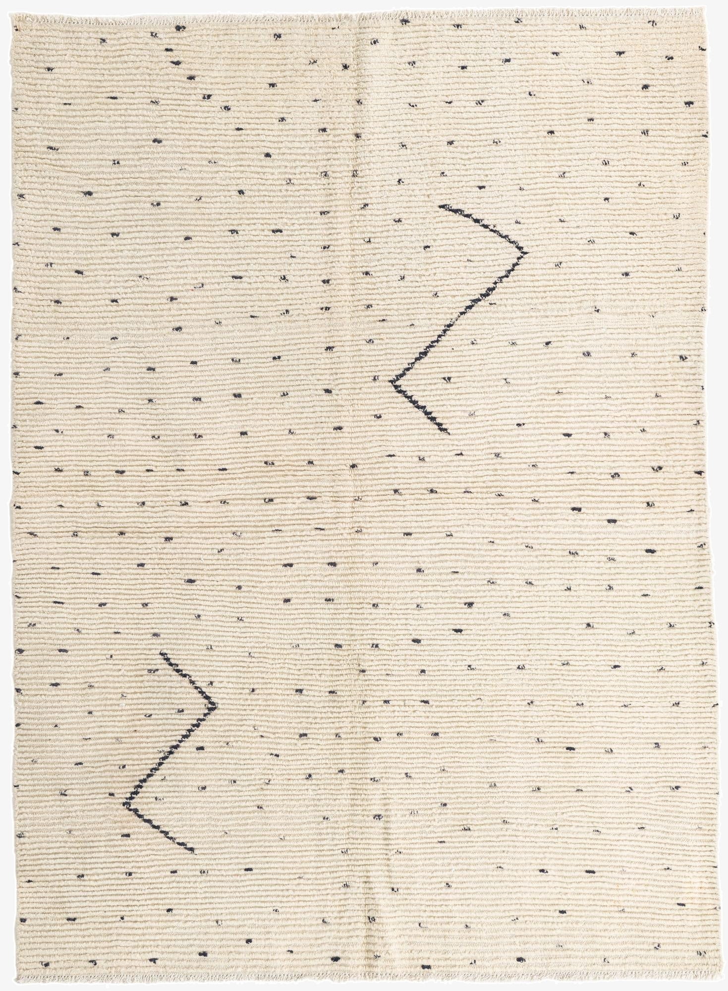 5' 7 x 7' 9  Hand Knotted Moroccan Wool Rug