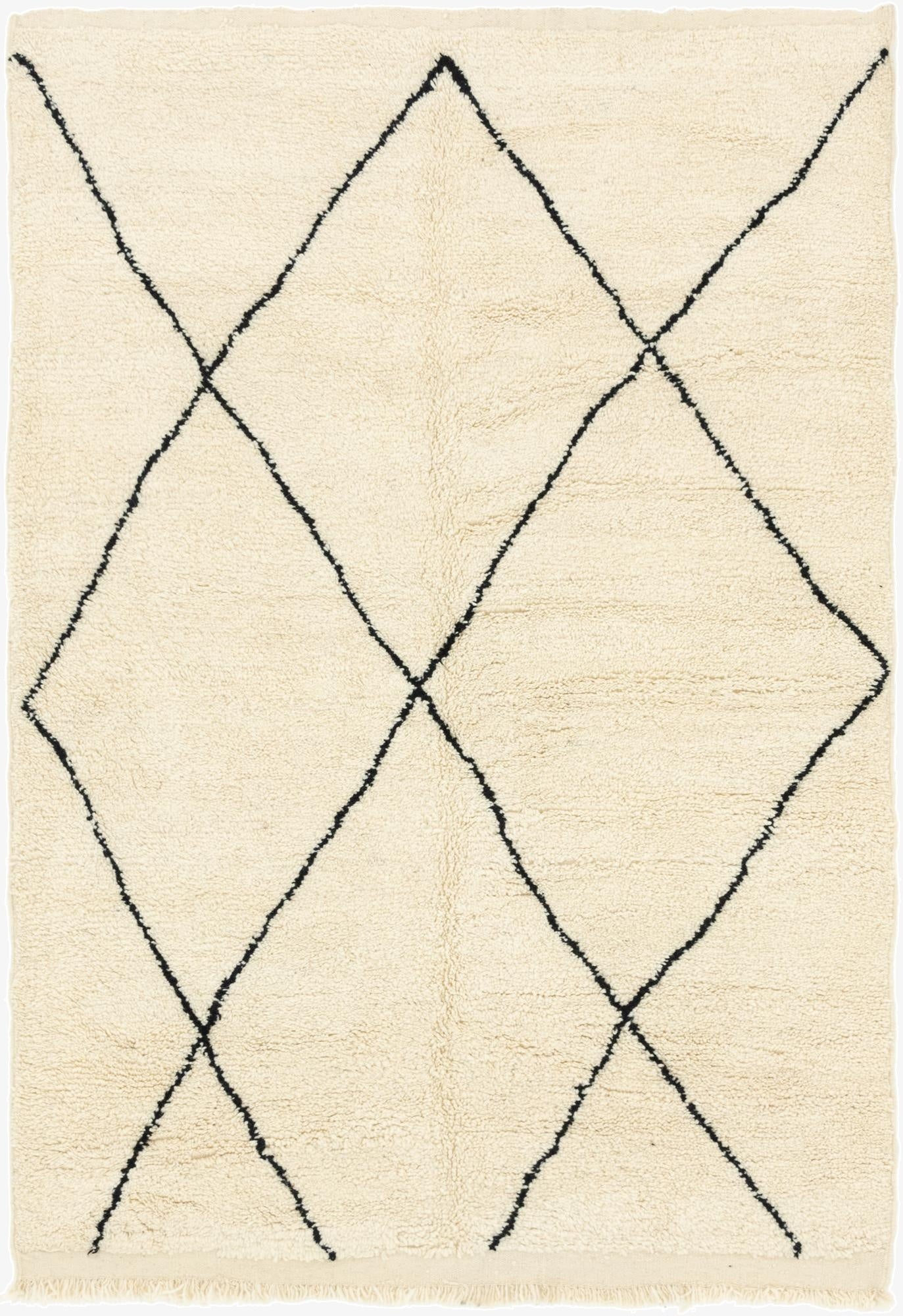 Primary image 6' 4 x 9' 7  Hand Knotted Moroccan Wool Rug