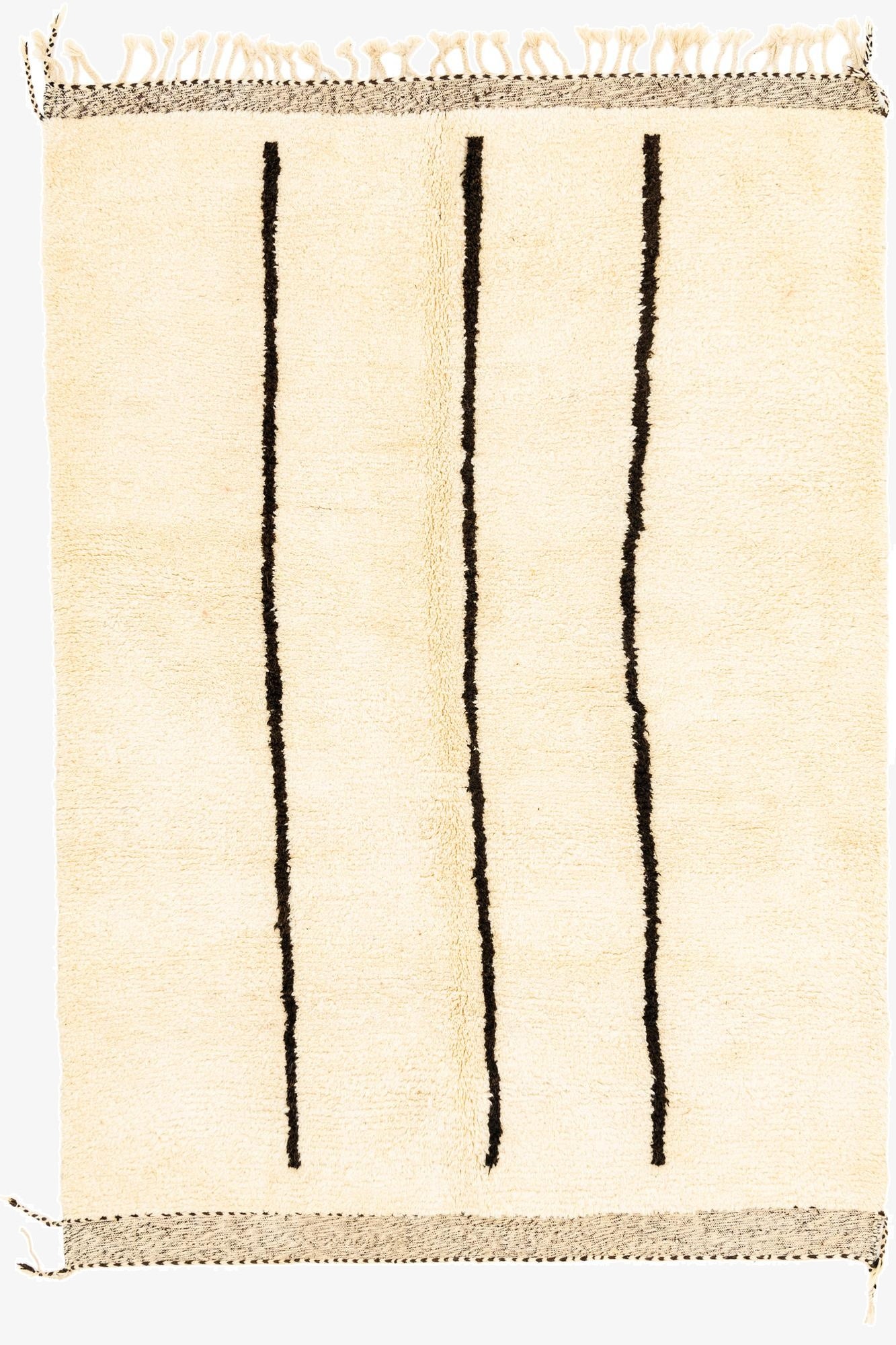 7' x 10'  Hand Knotted Moroccan Wool Rug