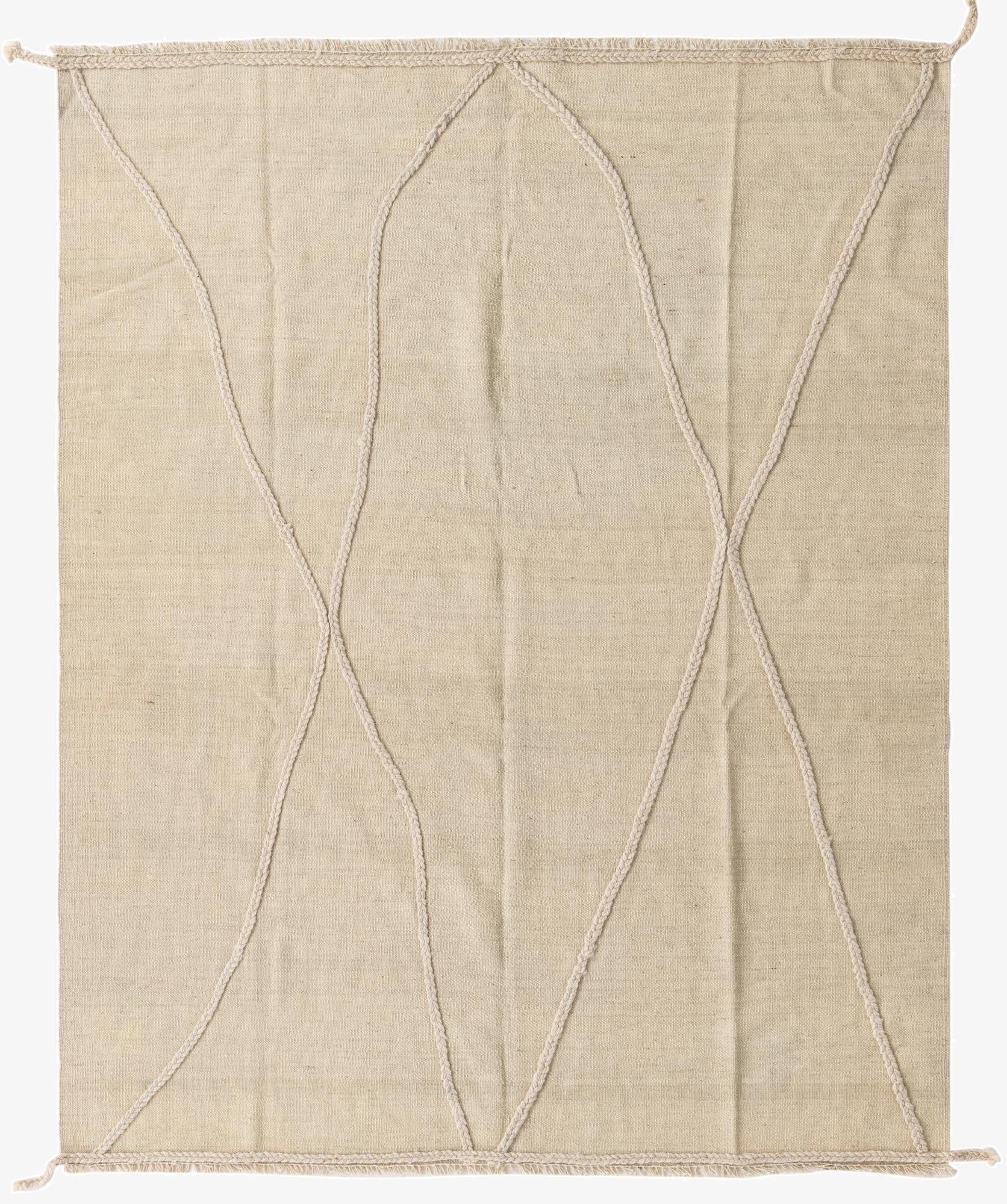 5' 2 x 6' 6  Hand Knotted Moroccan Wool Rug