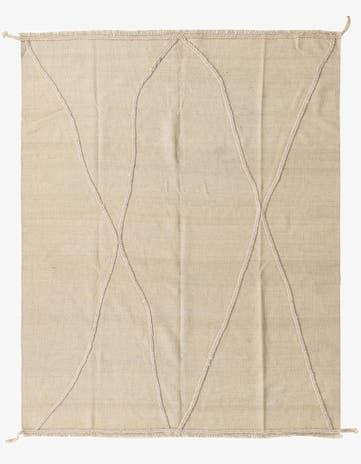 5' 2 x 6' 6 Hand Knotted Moroccan Wool Rug