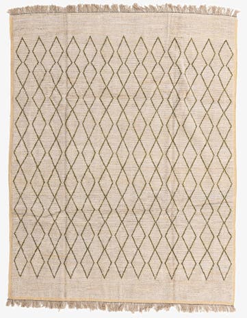 8' 2 x 10' 5 Hand Knotted Moroccan Wool Rug