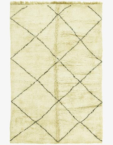 6' 10 x 10' 6 Hand Knotted Moroccan Wool Rug