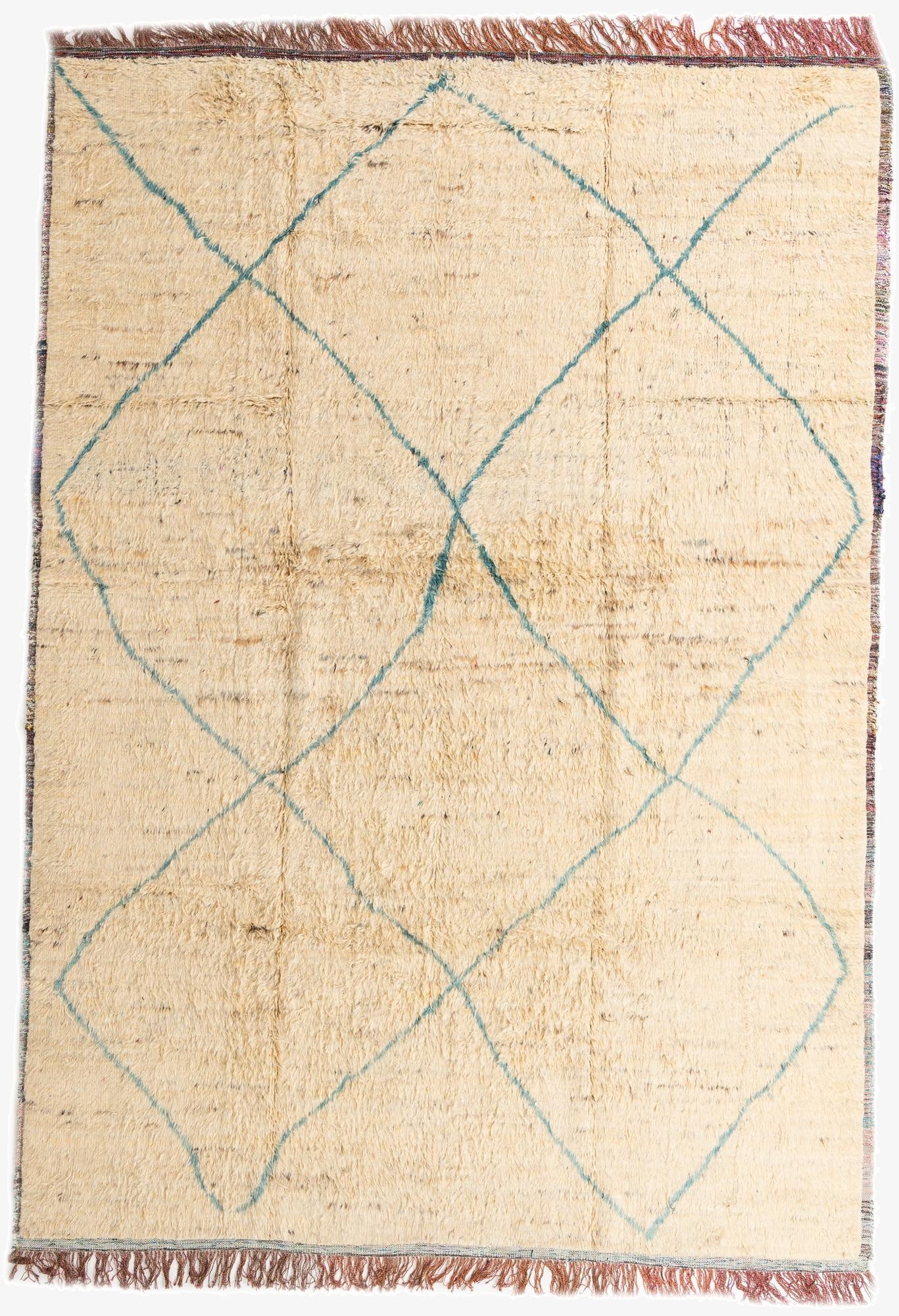 10' x 14' 2  Hand Knotted Moroccan Wool Rug