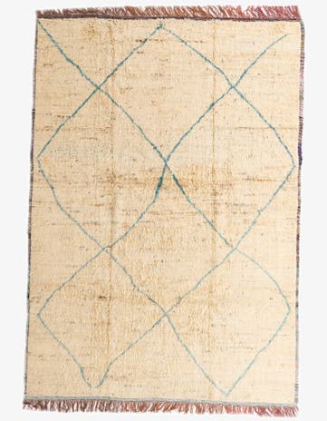 10' x 14' 2 Hand Knotted Moroccan Wool Rug