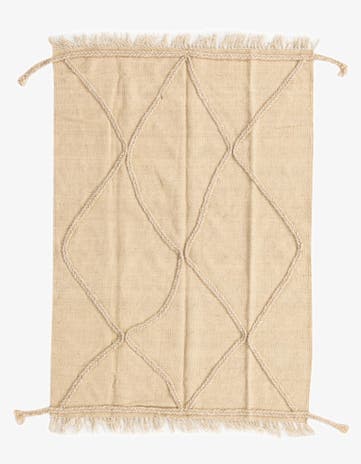 3' 5 x 4' 10 Hand Knotted Moroccan Wool Rug