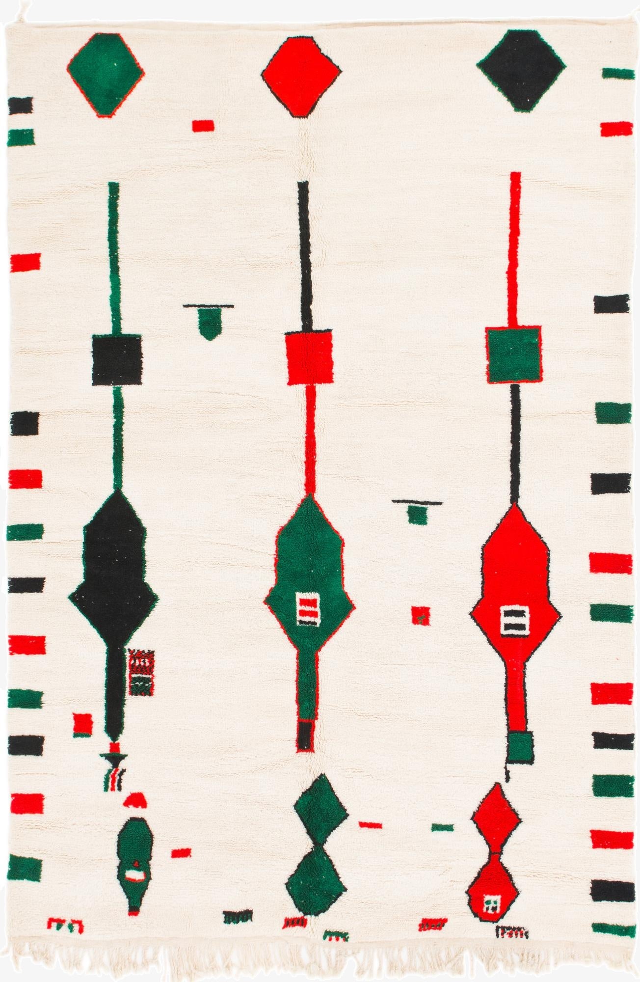 6' 10 x 10'  Hand Knotted Moroccan Wool Rug