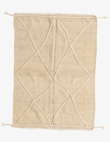 3' 5 x 4' 8 Hand Knotted Moroccan Wool Rug