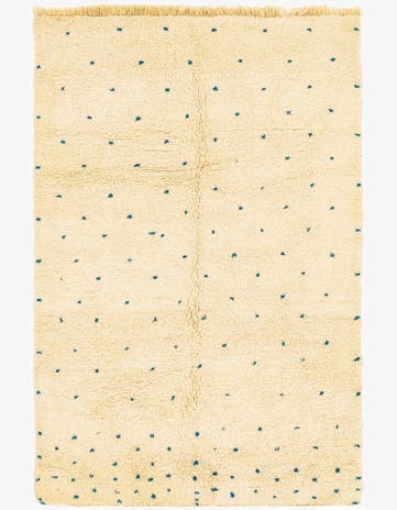 5' 4 x 8' 4 Hand Knotted Moroccan Wool Rug