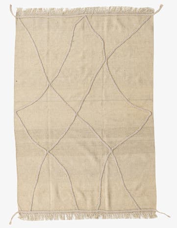 4' 4 x 6' 3 Hand Knotted Moroccan Wool Rug