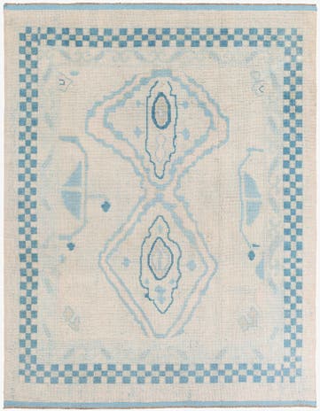 8' x 10' 1 Hand Knotted Moroccan Wool Rug