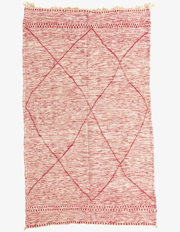 5' x 8' 5 Hand Knotted Moroccan Wool Rug