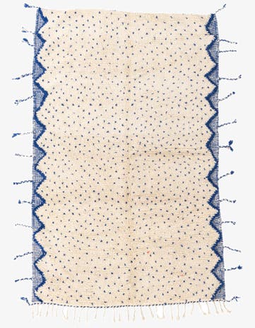 5' 4 x 8' 7 Hand Knotted Moroccan Wool Rug