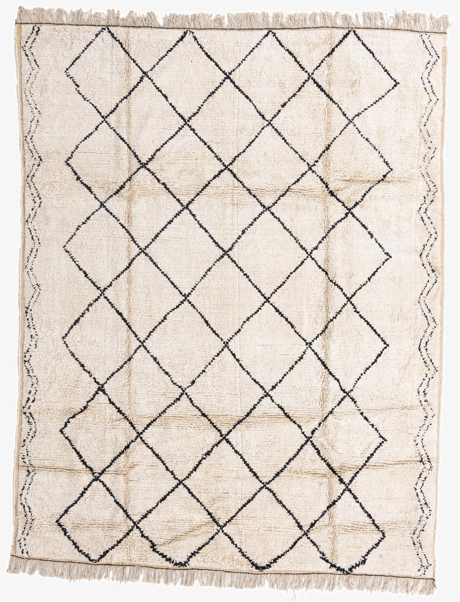 7' 11 x 10' 1  Hand Knotted Moroccan Wool Rug