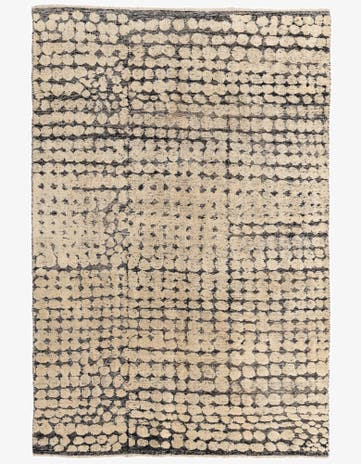 5' 6 x 8' 3 Hand Knotted Moroccan Wool Rug