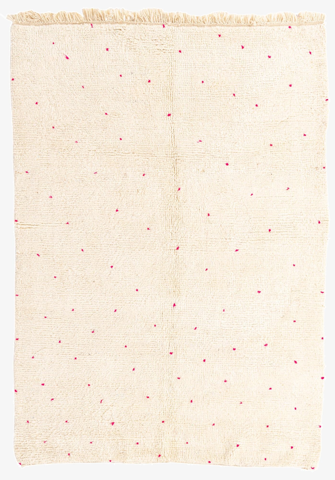 5' 7 x 8'  Hand Knotted Moroccan Wool Rug