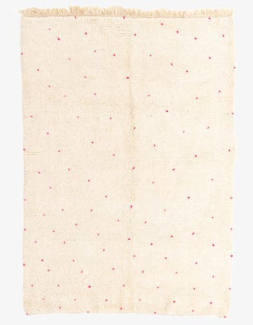 5' 7 x 8' Hand Knotted Moroccan Wool Rug