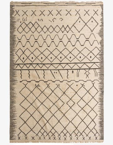 10' x 14' 9 Hand Knotted Moroccan Wool Rug