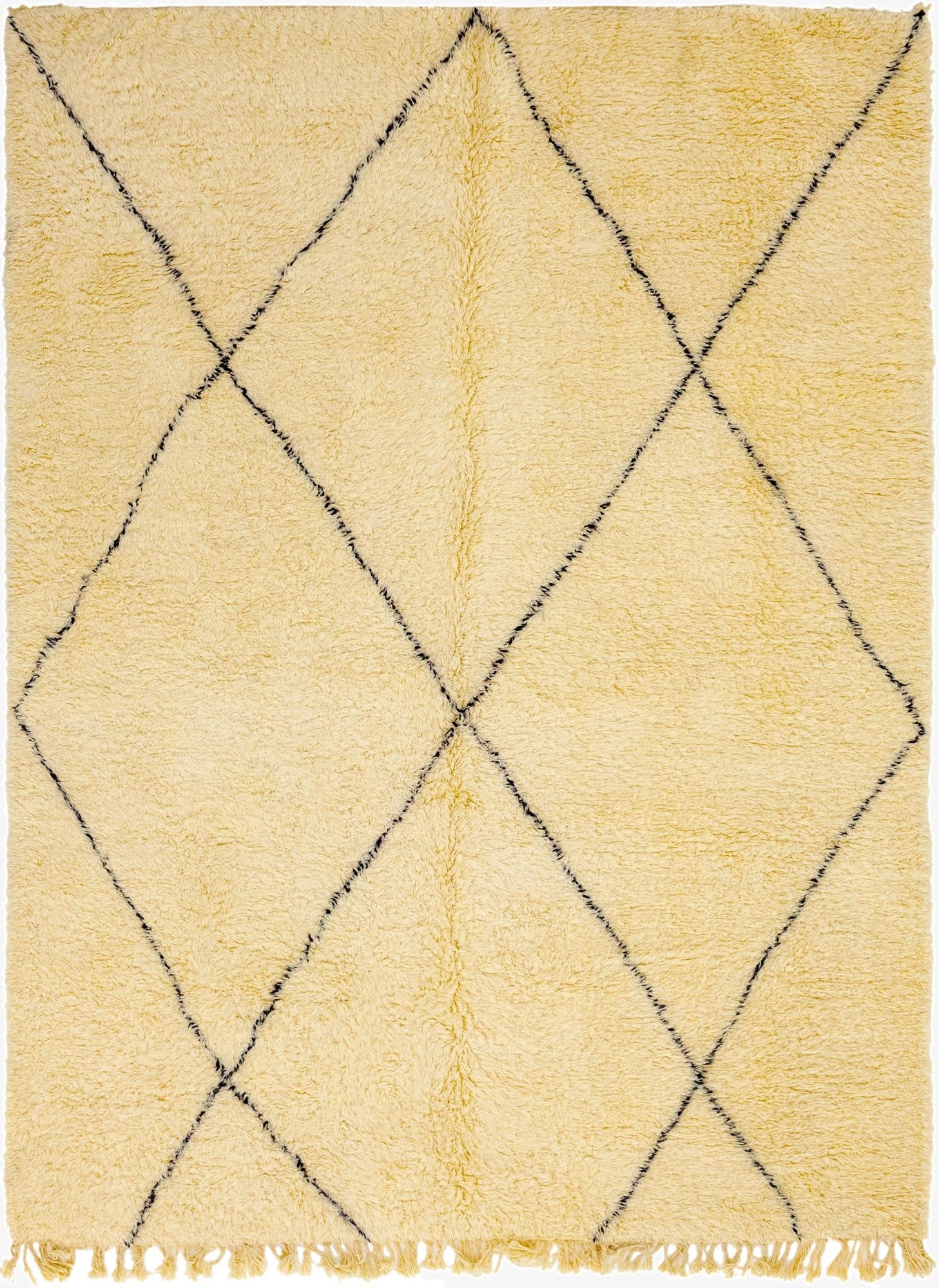 8' 5 x 11' 6  Hand Knotted Moroccan Wool Rug